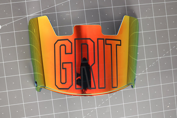 Designer Etched Visor - GRIT