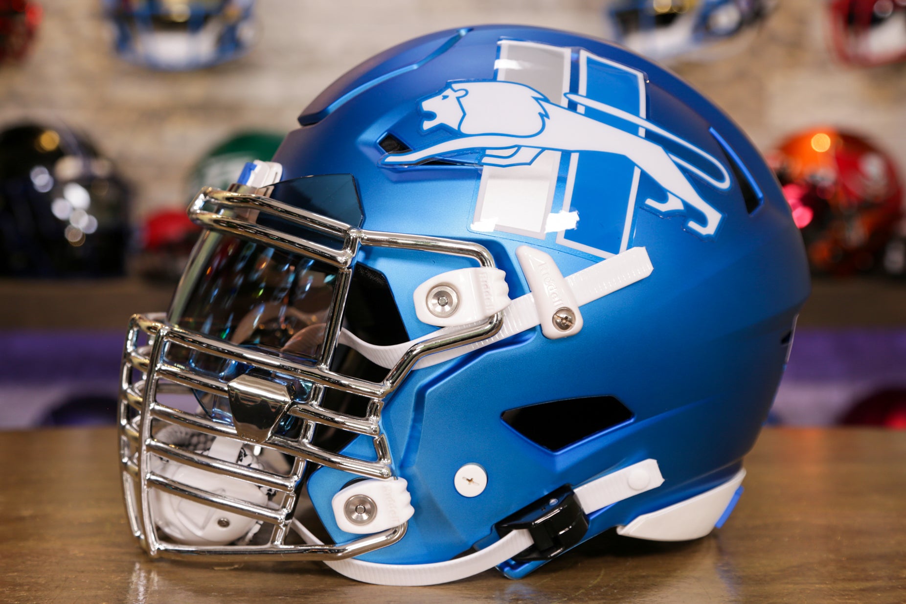 Detroit concept. Black and Blue .  Football helmets, Nfl detroit lions,  Detroit lions football