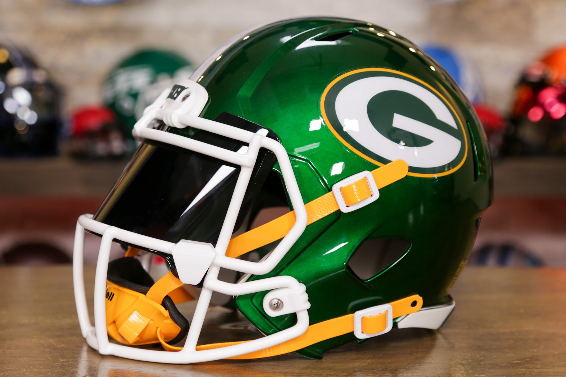 Green Bay Packers Helmet Riddell Pocket pro Speed Style online