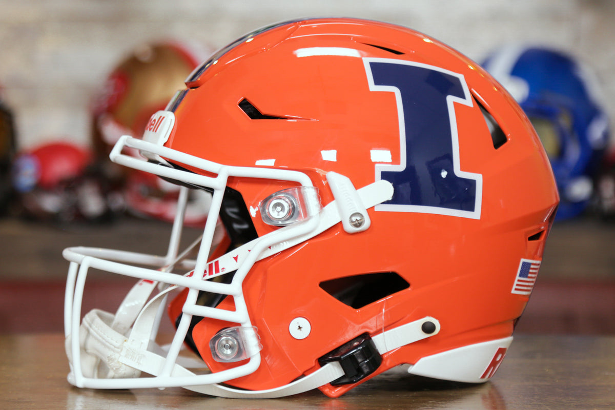 Illinois Fighting Illini Riddell Speedflex Authentic Helmet - Orange ...