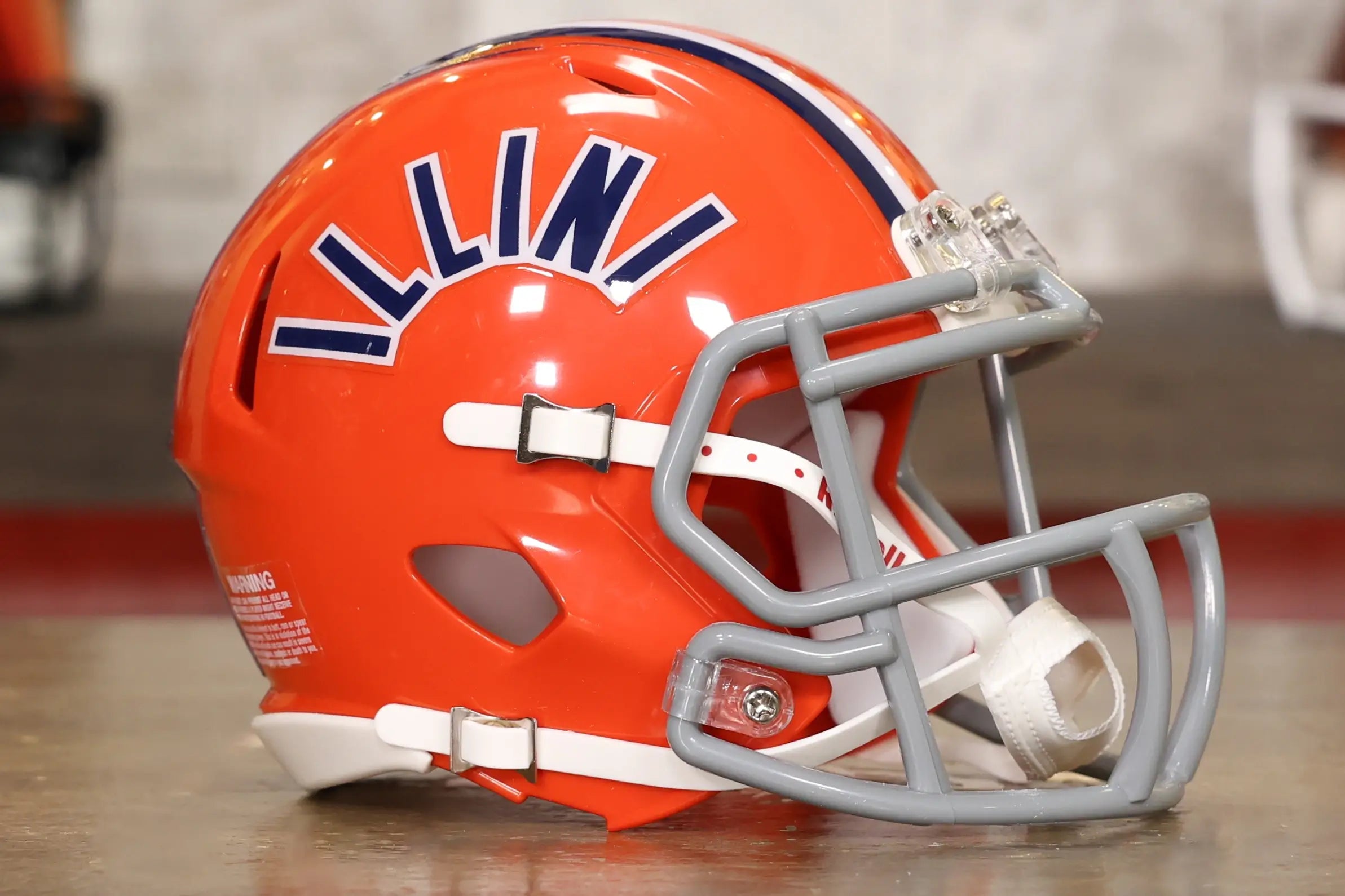 Illinois Fighting Illini Riddell Speed Mini Helmet - Throwback 1971 - 1987