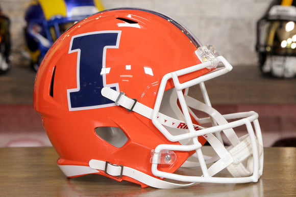 Illinois Fighting Illini Riddell Speed Replica Helmet - Orange