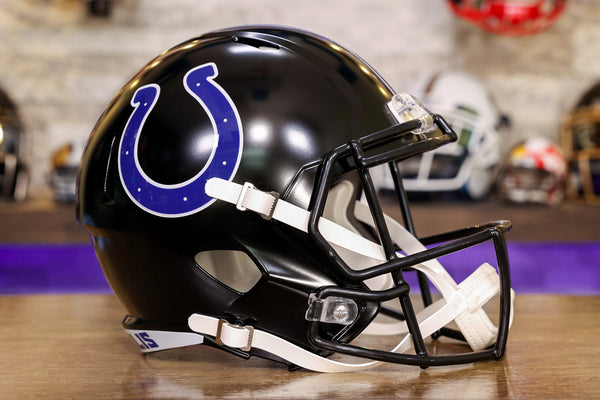 Indianapolis Colts 2023 Black Indiana Nights Alternate Speed Replica Full Size Helmet