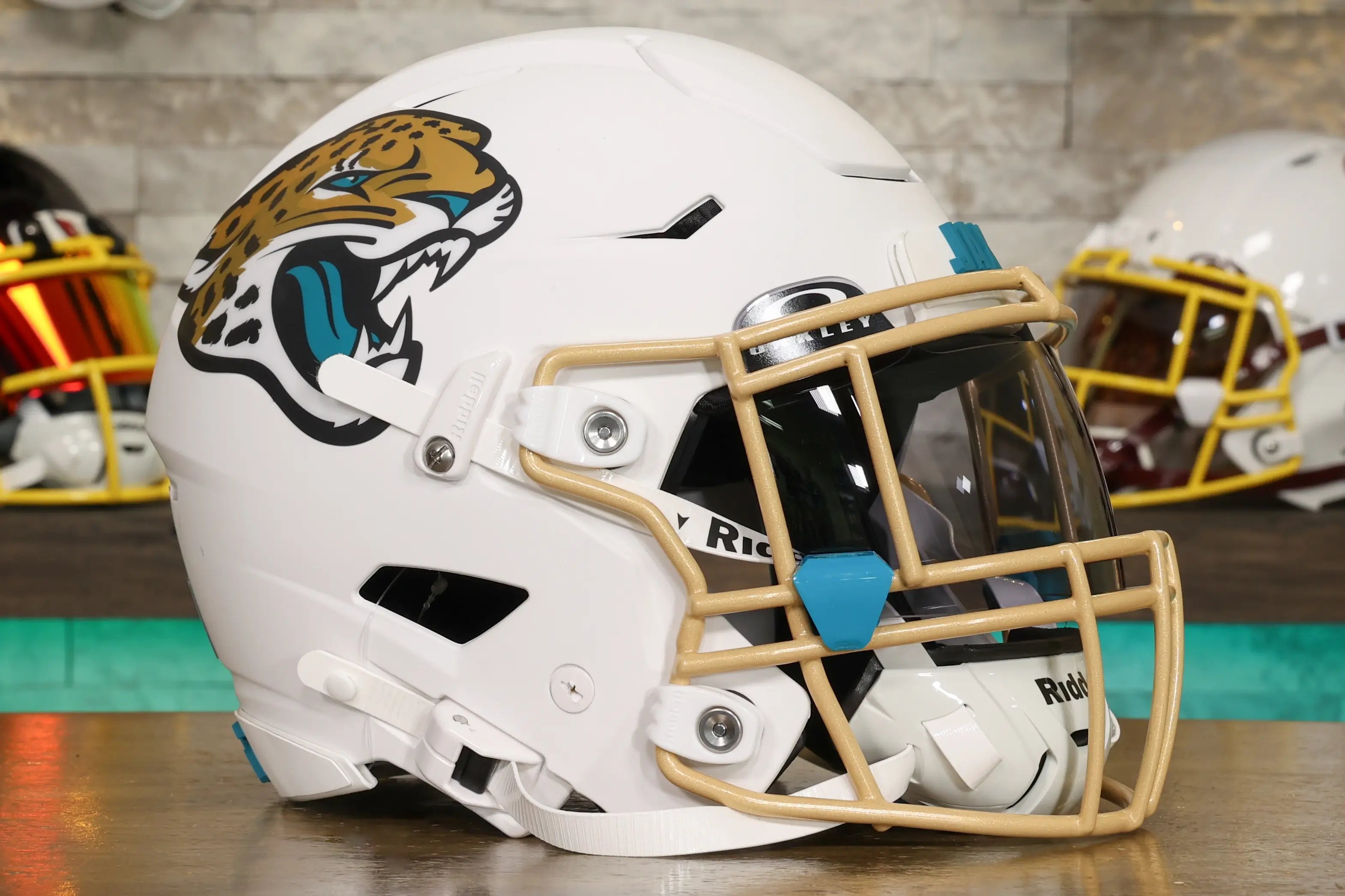 Jacksonville Jaguars Alternate Riddell SpeedFlex Helmet - GG Edition 01171