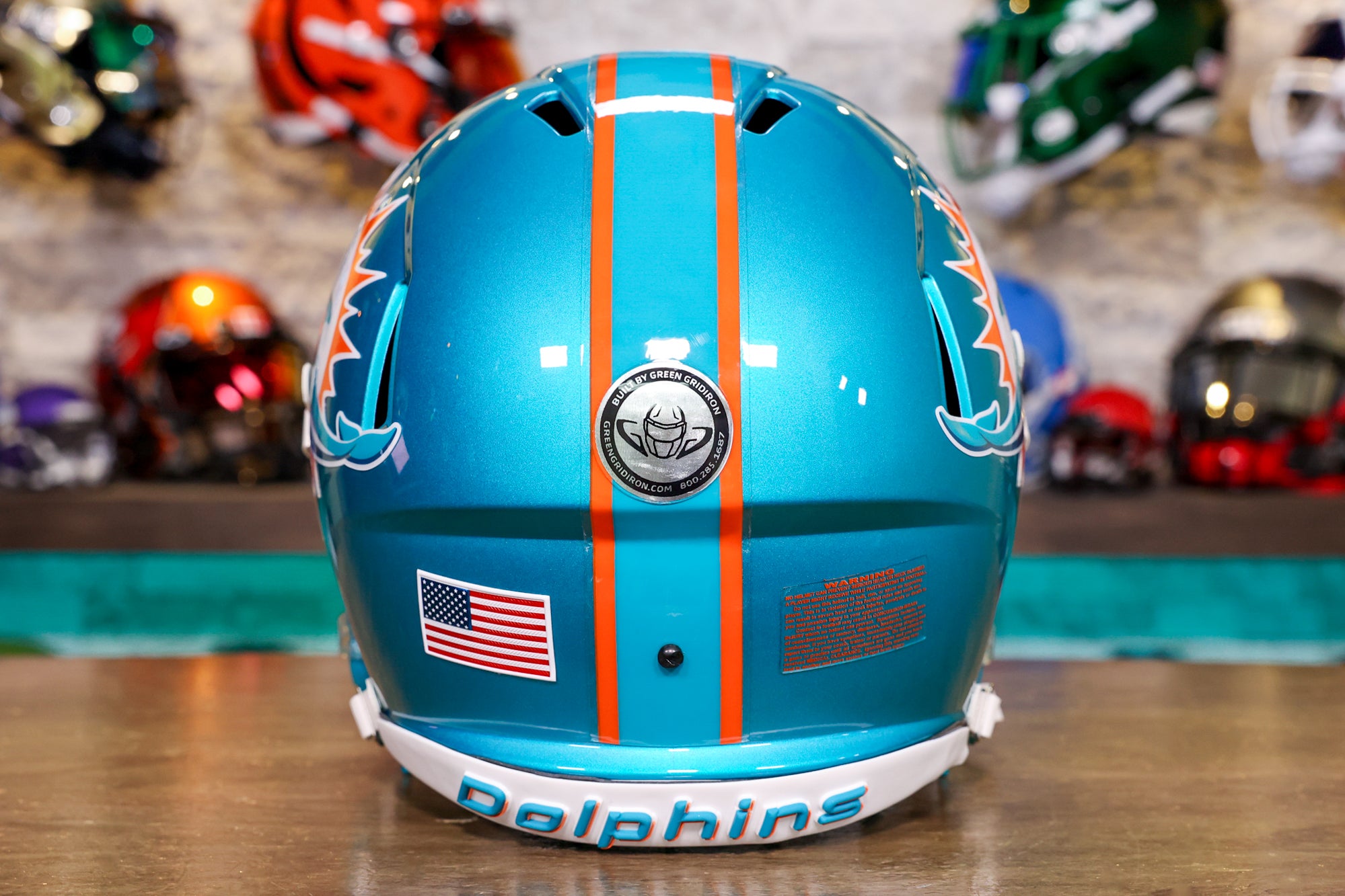 Miami Dolphins Riddell Speed Replica Helmet - 1972 Throwback – Green  Gridiron, Inc.