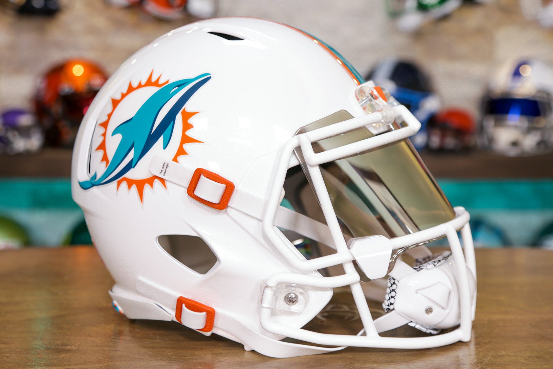 miami dolphins riddell helmet