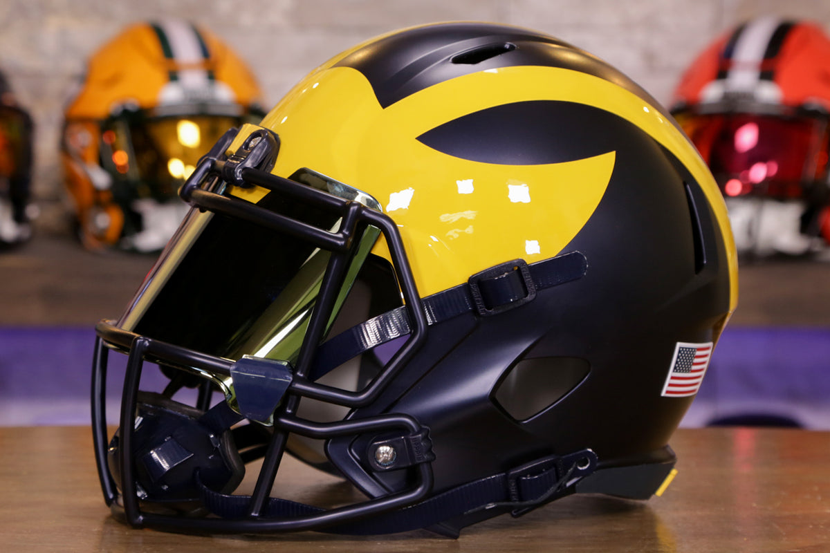 Michigan Wolverines Riddell SpeedFlex Helmet - GG Edition – Green ...