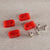 Mini Helmet Facemask Clips for Riddell Speed - Red