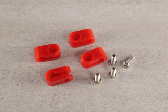 Mini Helmet Facemask Clips for Riddell Speed - Red