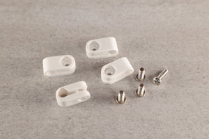 Mini Helmet Facemask Clips for Riddell Speed - White