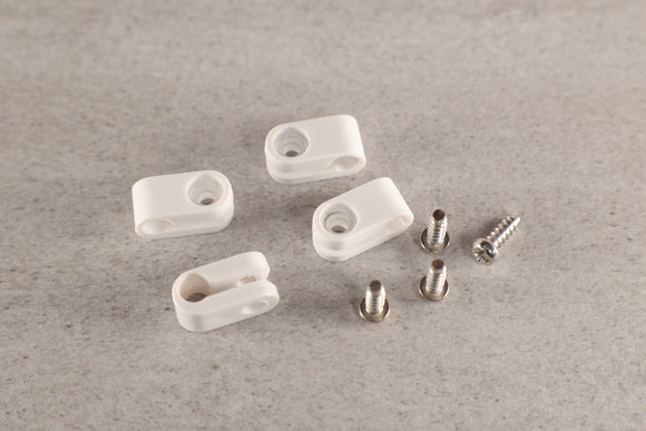 Mini Helmet Facemask Clips for Riddell Speed - White