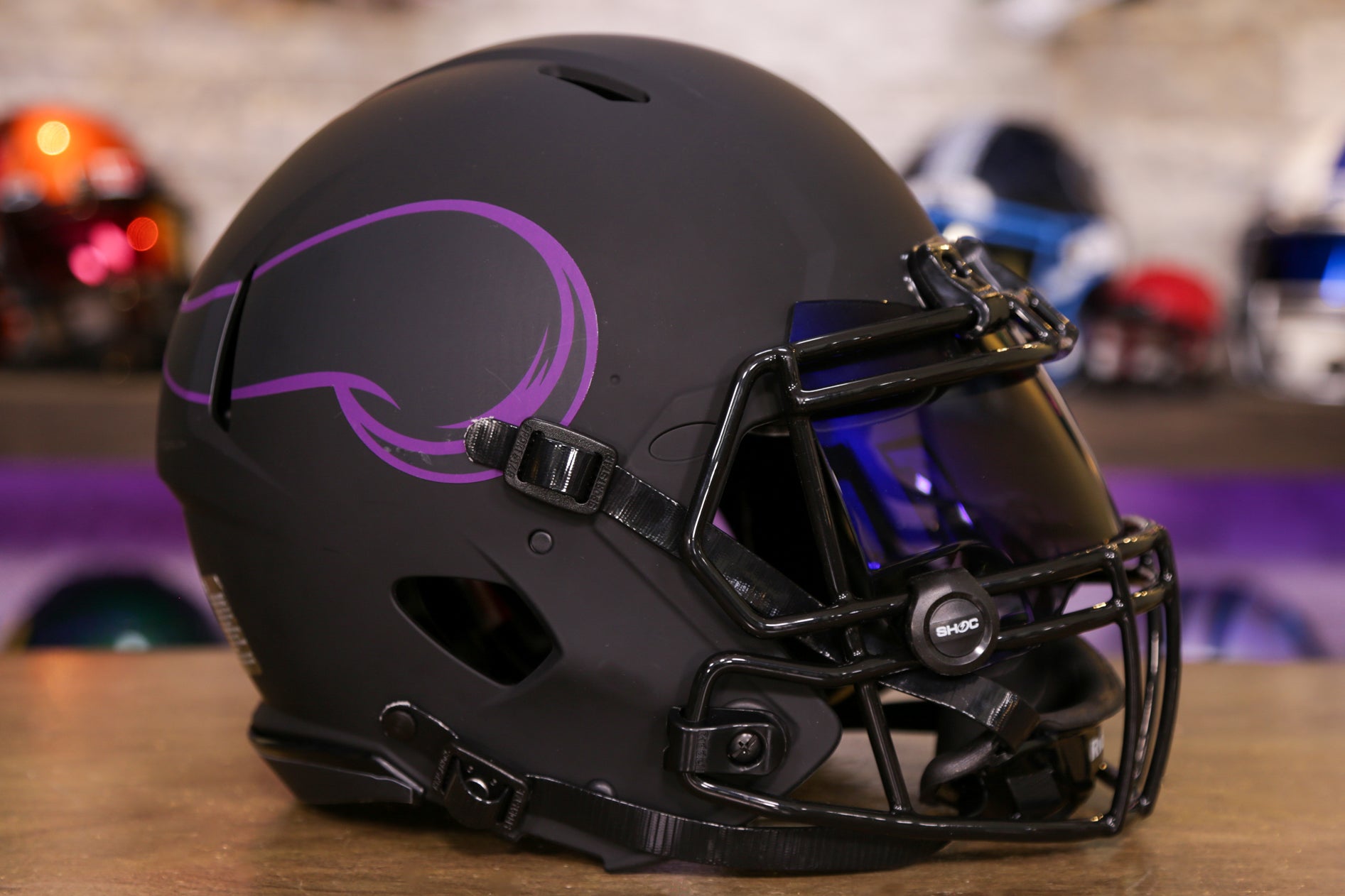 Minnesota Vikings Riddell Speed Authentic Helmet - Eclipse