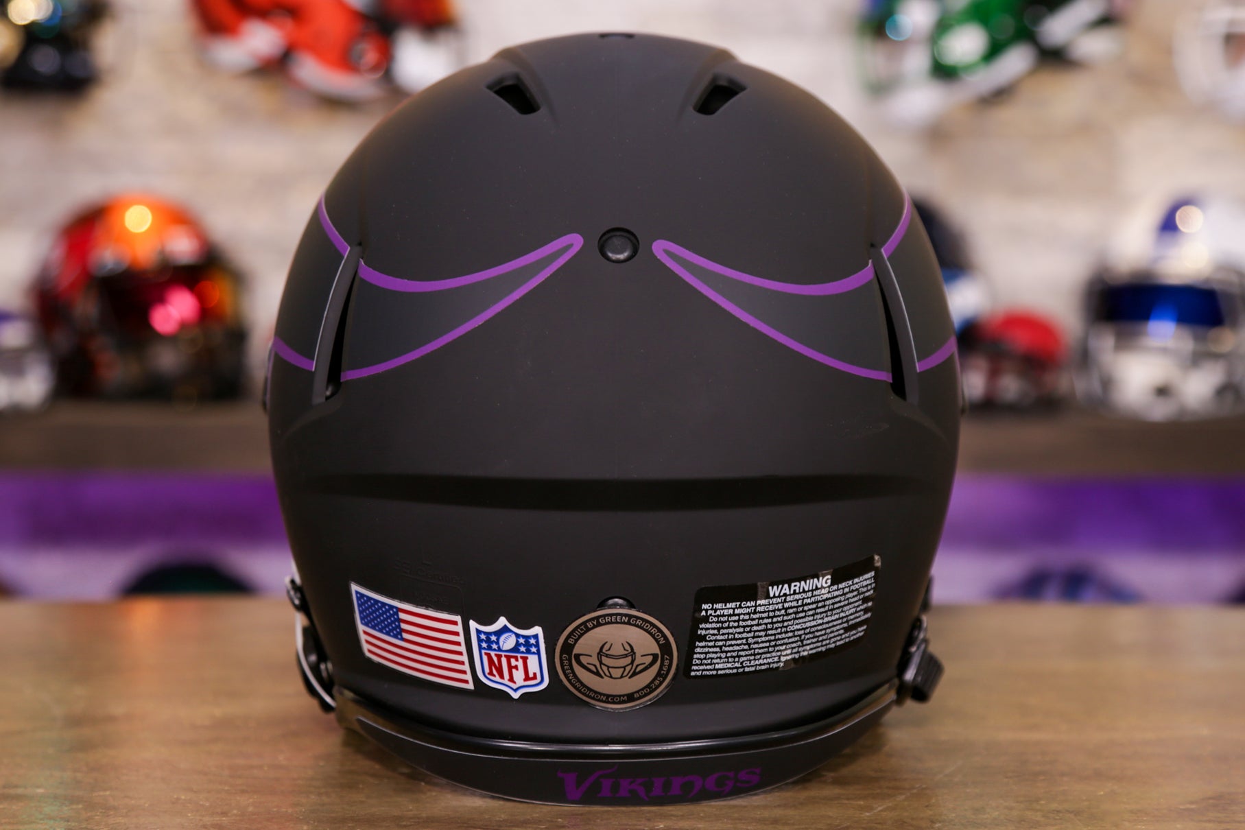 Minnesota Vikings Riddell Speed Authentic Helmet - Eclipse – Green  Gridiron, Inc.