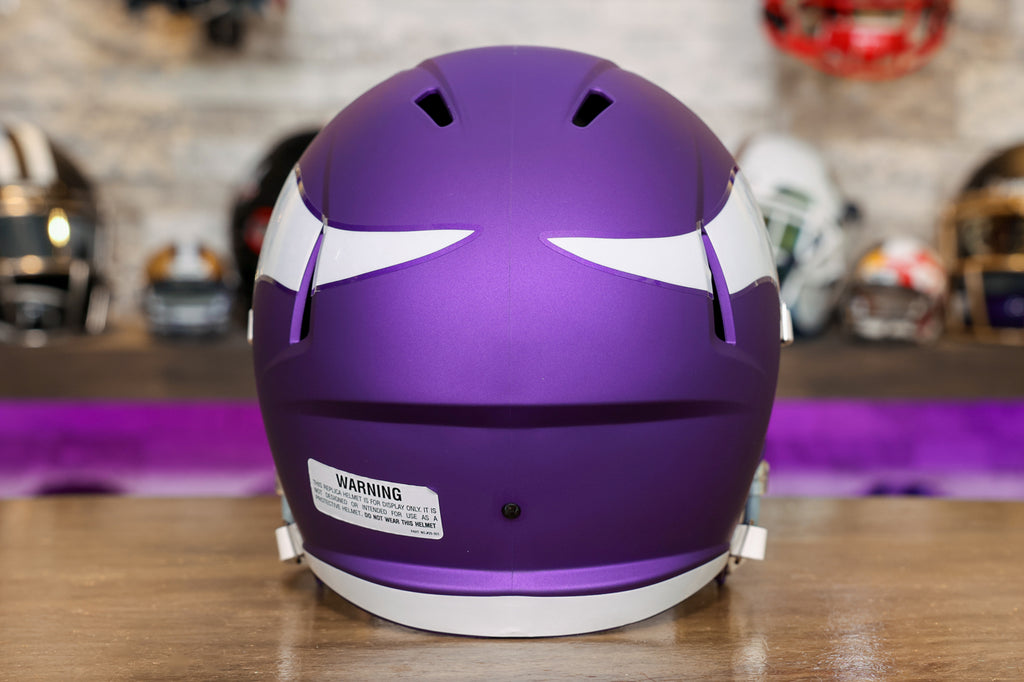 NFL Minnesota Vikings Riddell Full Size Replica Speed Helmet, Medium,  Purple, One Size