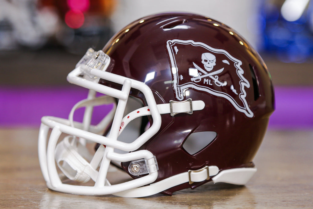 MISSISSIPPI STATE BULLDOGS State 2022 MAROON SPEED FOOTBALL MINI HELMET  +VISOR