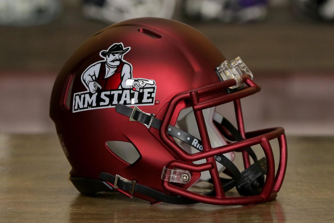 New Mexico State Aggies Riddell Speed Mini Helmet - Anodized Maroon