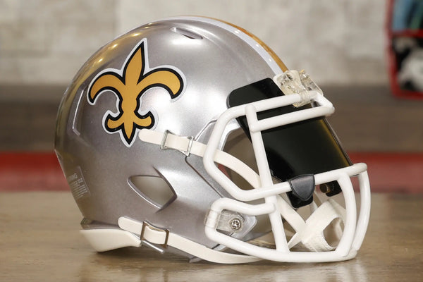 New Orleans Saints Riddell Speed Mini Helmet  - Flash - GG Edition