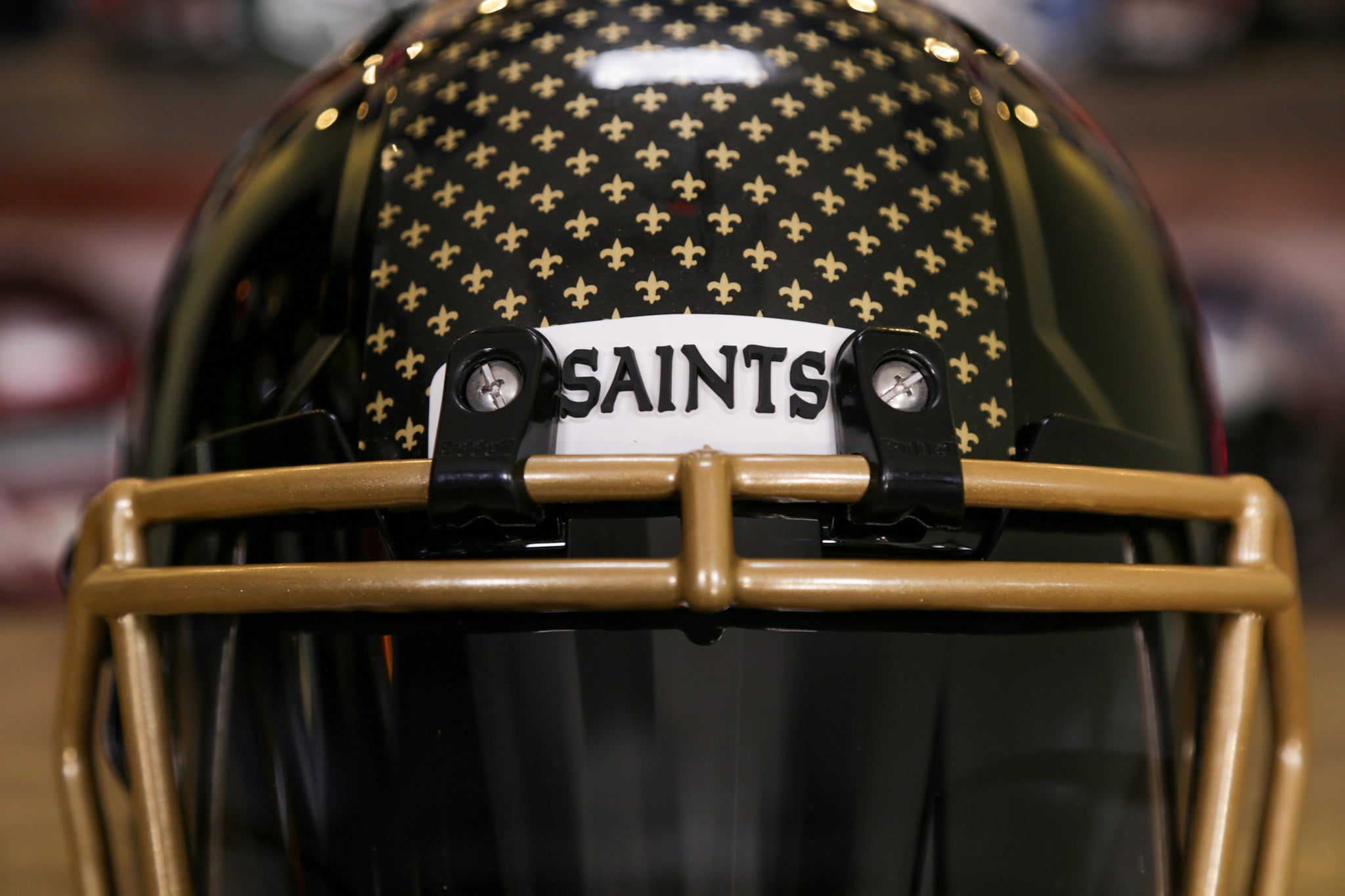 New Orleans Saints Riddell Speed Replica Helmet - Flash GG Edition