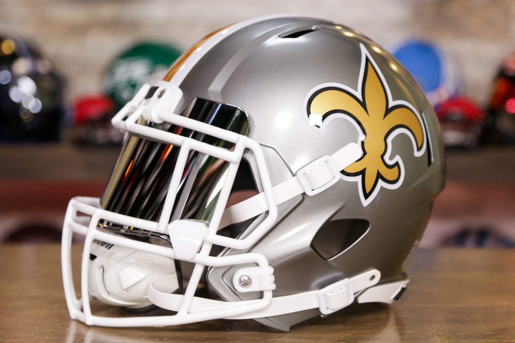 New Orleans Saints Riddell Flash Replica Football Helmet