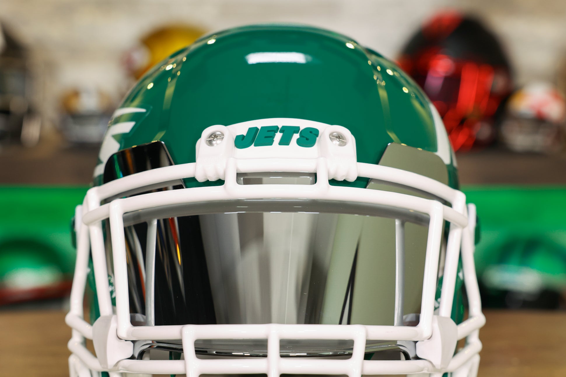 New York Jets Riddell Speed Replica Helmet - Alternate – Green Gridiron,  Inc.