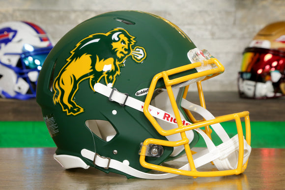 North Dakota State Bison Riddell Speed Authentic Helmet - Flat Green