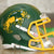 North Dakota State Bison Riddell Speed Mini Helmet - Matte Green