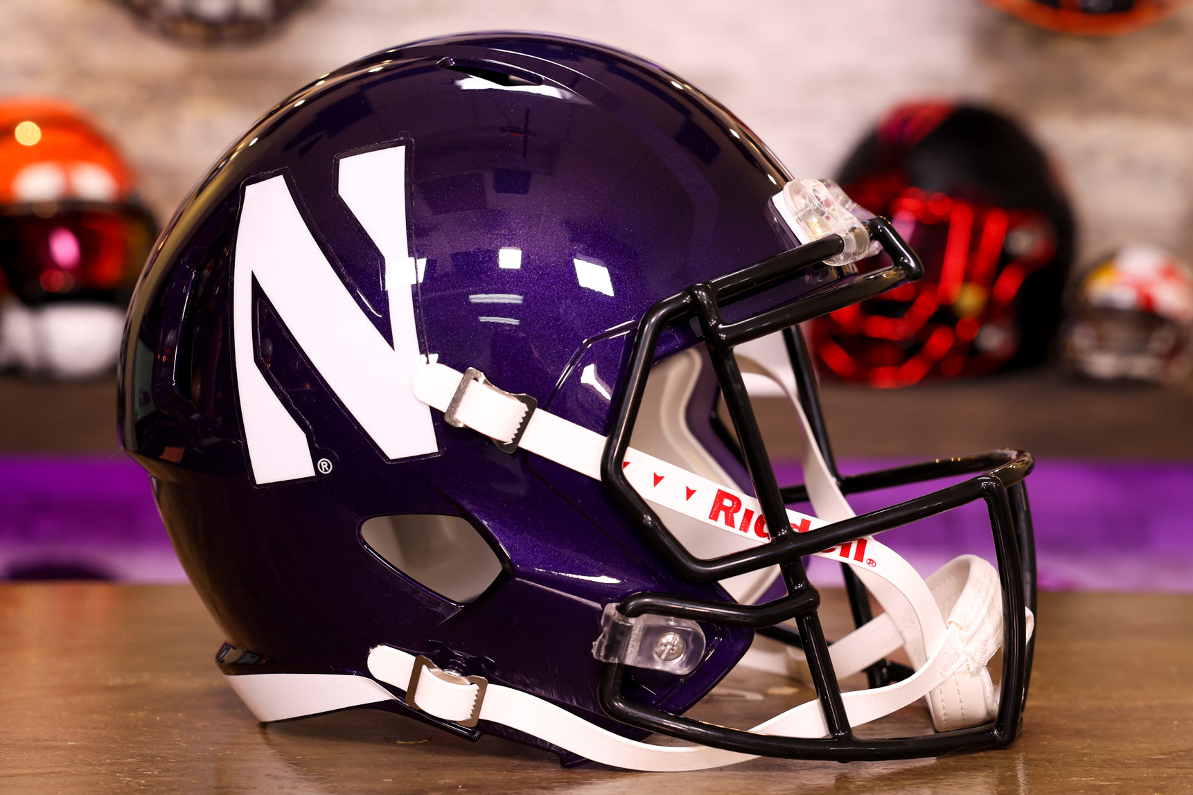 Northwestern Wildcats Riddell Speed Display Helmet