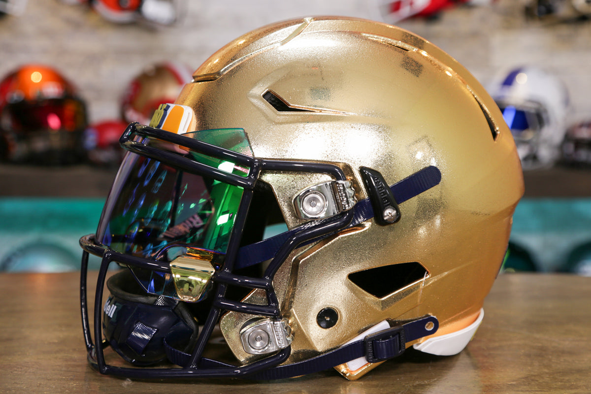 Notre Dame Fighting Irish Riddell SpeedFlex Helmet - HydroFX Gold GG E ...