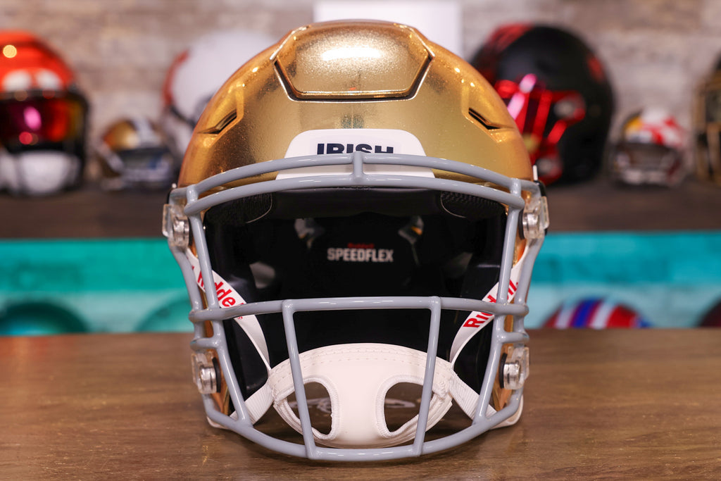 Notre Dame Fighting Irish Riddell SpeedFlex Authentic Helmet - HydroFX –  Green Gridiron, Inc.