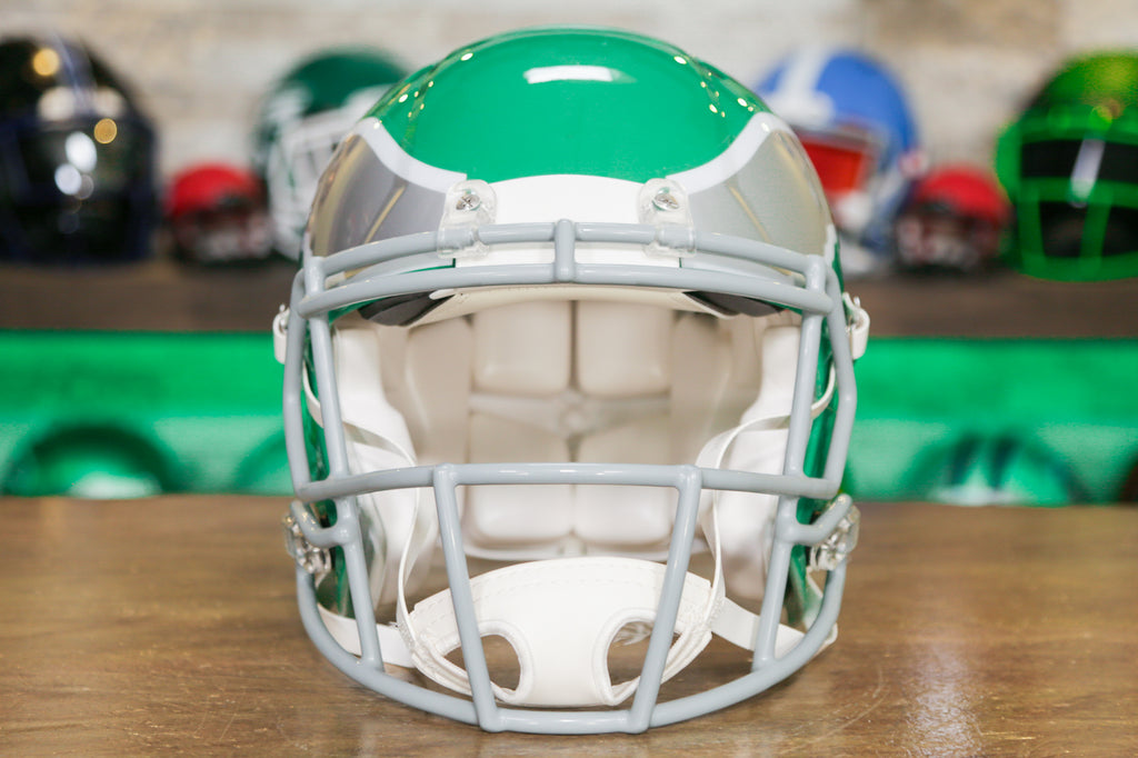 CUSTOM PHILADELPHIA EAGLES RIDDELL SPEED ALTERNATE MINI HELMET circa: 2022