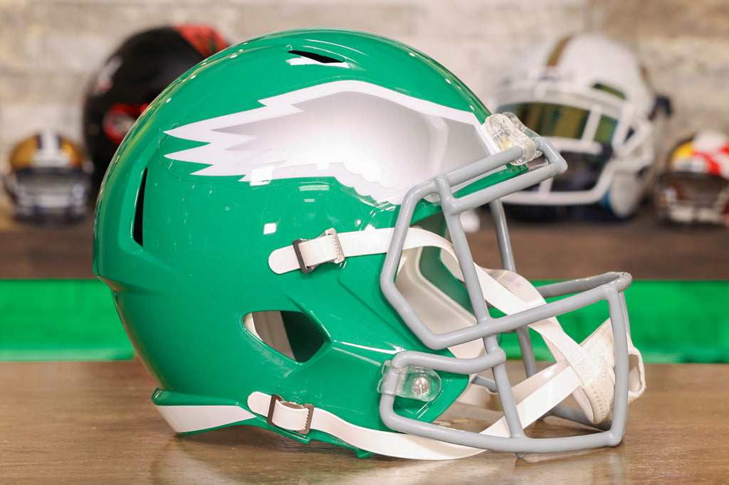 Philadelphia Eagles Riddell 2023 Alternative Green Throwback Speed Flex  Authentic Helmet