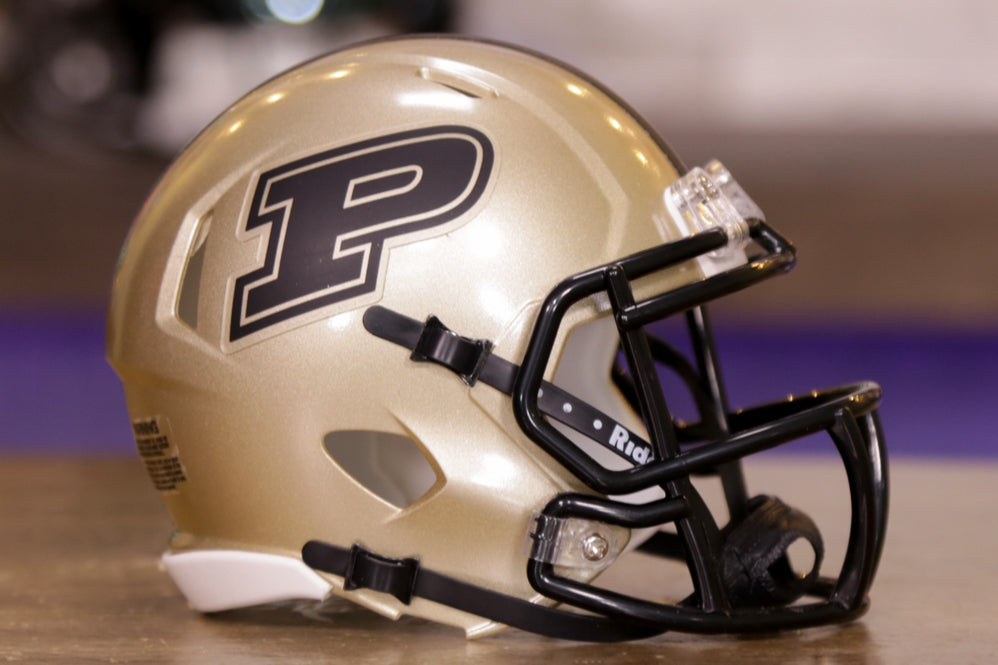 Purdue Boilermakers Riddell Speed Mini Helmet - Alternate Gold