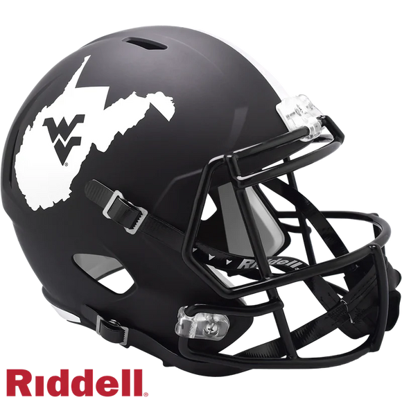 West Virginia Mountaineers Riddell Speed Mini Helmet - Coal Rush