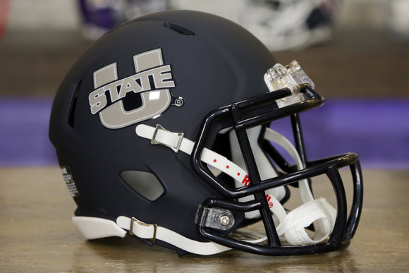 Utah State Aggies Riddell Speed Mini Helmet - Matte Navy