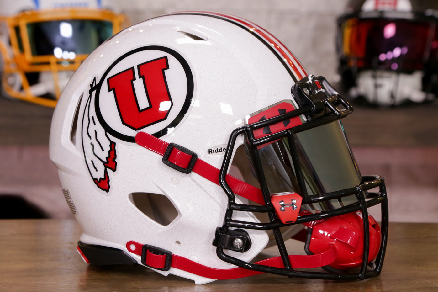 University of best sale utah football helmet