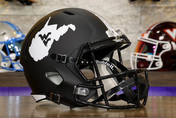 West Virginia Mountaineers Riddell Speed Replica Helmet - Coal Rush