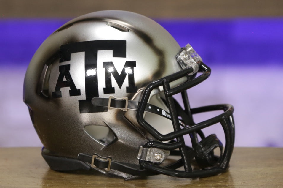 Texas A&M Aggies Riddell Speed Mini Helmet - Ice Hydro