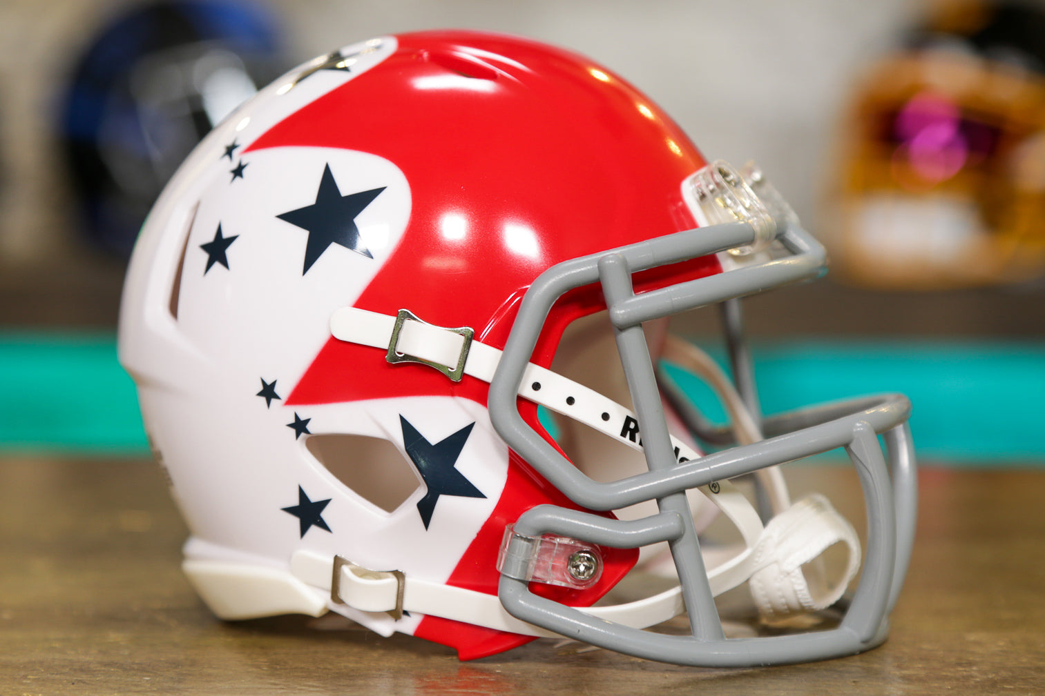 Air Force Falcons Riddell Speed Mini Helmet - Red, White & Blue w/ Stars