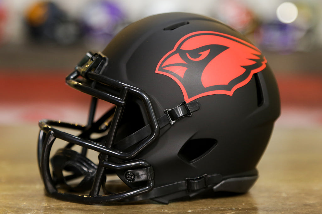  Cardinals - Eclipse Alternate Speed Riddell Mini Football Helmet  - New in Riddell Box : Collectibles & Fine Art