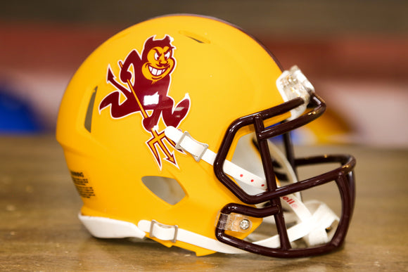 Riddell Arizona State Sun Devils Satin Black Speed Mini Helmet