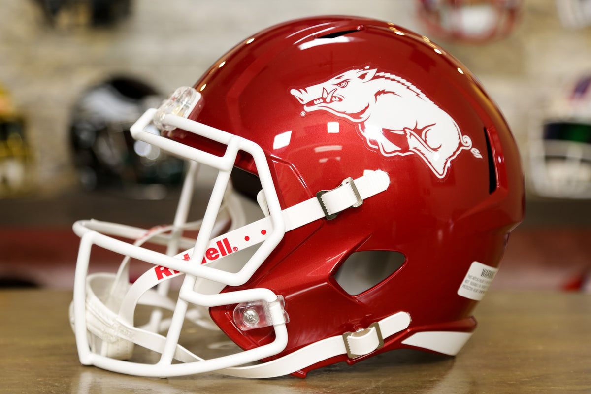 Arkansas Razorbacks Riddell Speed Replica Helmet – Green Gridiron, Inc.