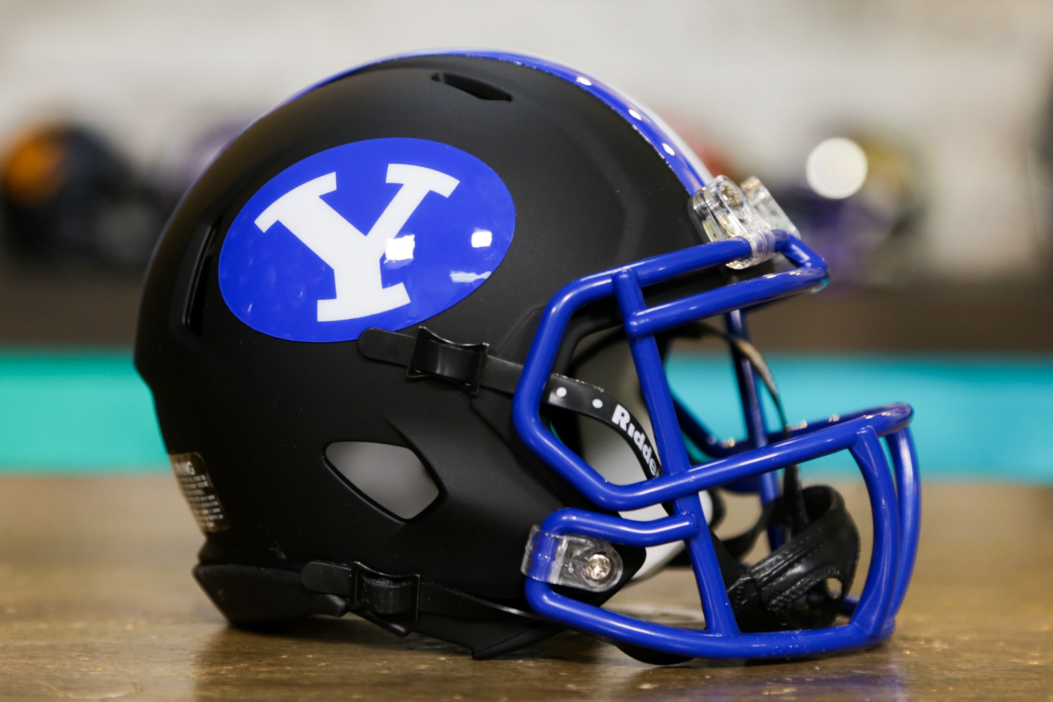 BYU Cougars Riddell Speed Mini Helmet - Matte Black