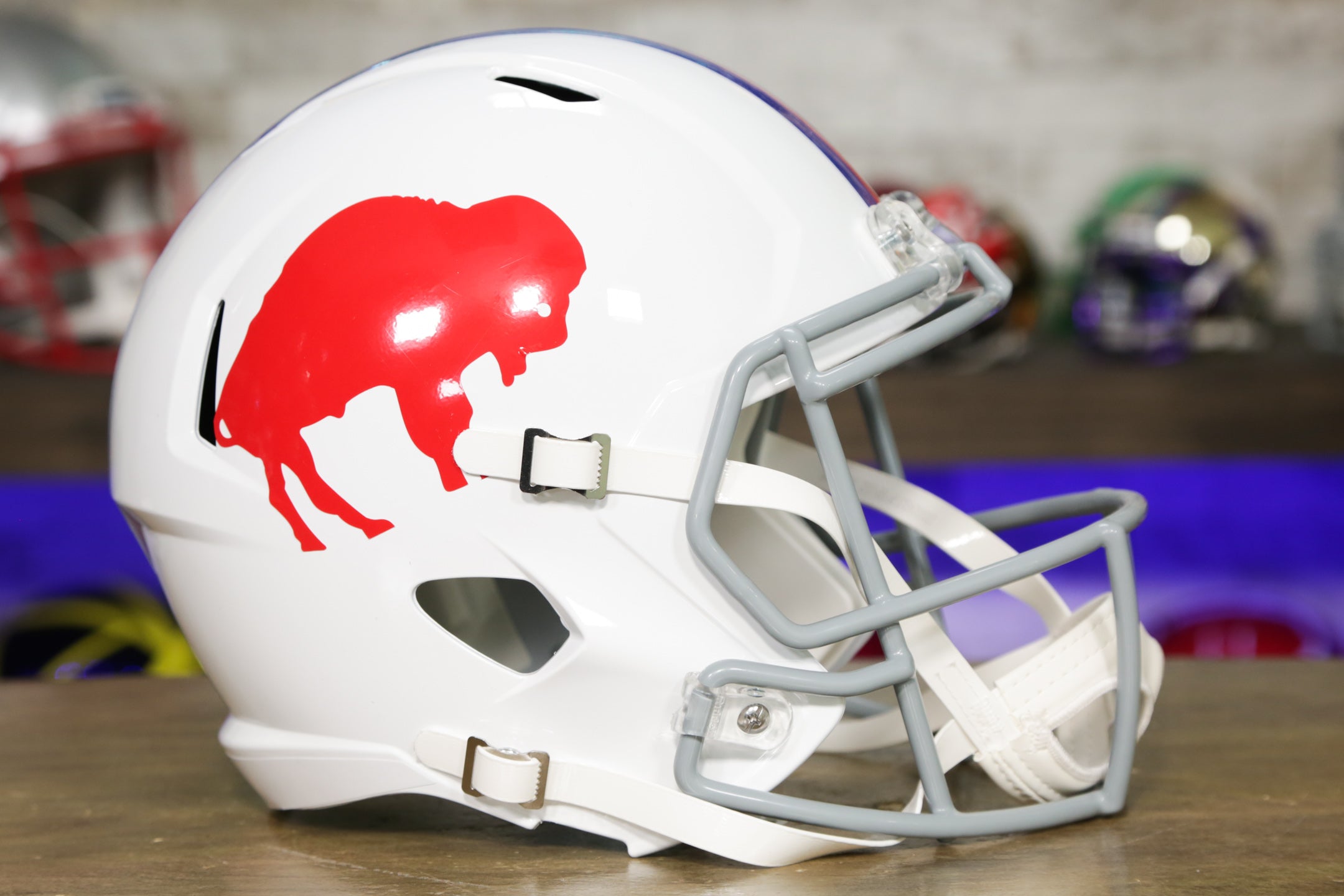 Buffalo Bills Riddell Speed Display Helmet - 1965-1973 Throwback