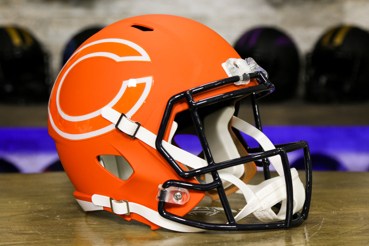 Chicago Bears Riddell Speed Replica Helmet - AMP – Green Gridiron, Inc.