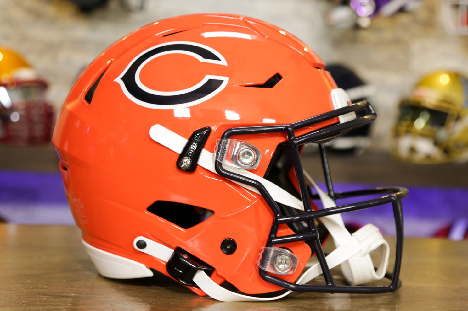 Chicago Bears Riddell SpeedFlex Helmet - Orange Alternate