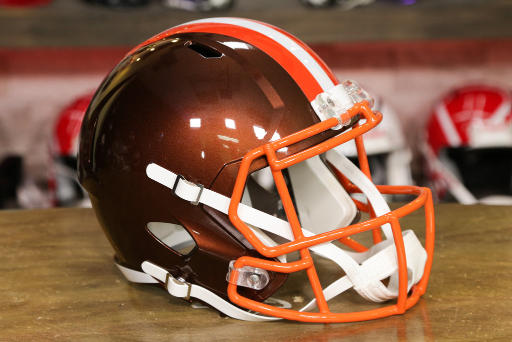 Riddell 9585562826 Cleveland Browns Replica Full Size Speed Style Flash  Alternate Helmet 