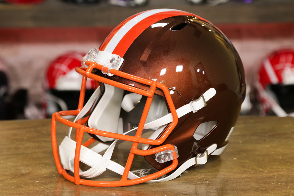 Riddell 9585562826 Cleveland Browns Replica Full Size Speed Style Flash  Alternate Helmet 