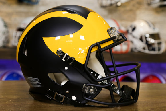 Michigan Wolverines Riddell Speed Authentic Helmet