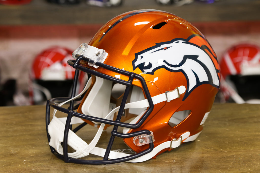 Matte Grey Combat Denver Broncos Concept Helmet by E-Dub Visions