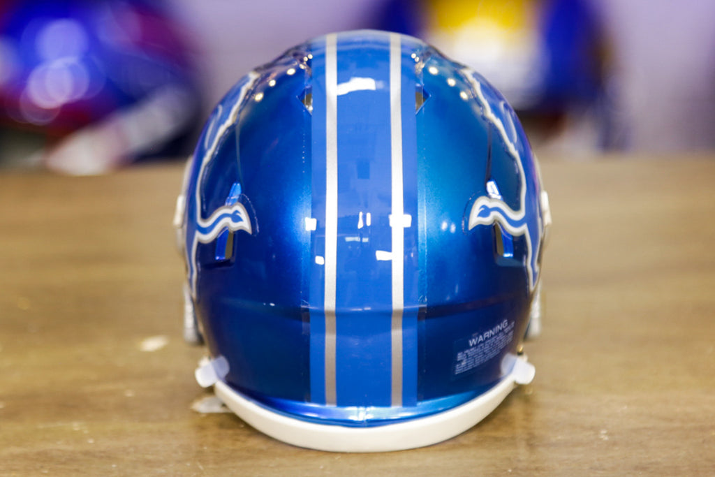 Detroit Lions Alternate BLUE Riddell Speed Mini Helmet (PRE-ORDER Ships  Late November) - CLARKtoys